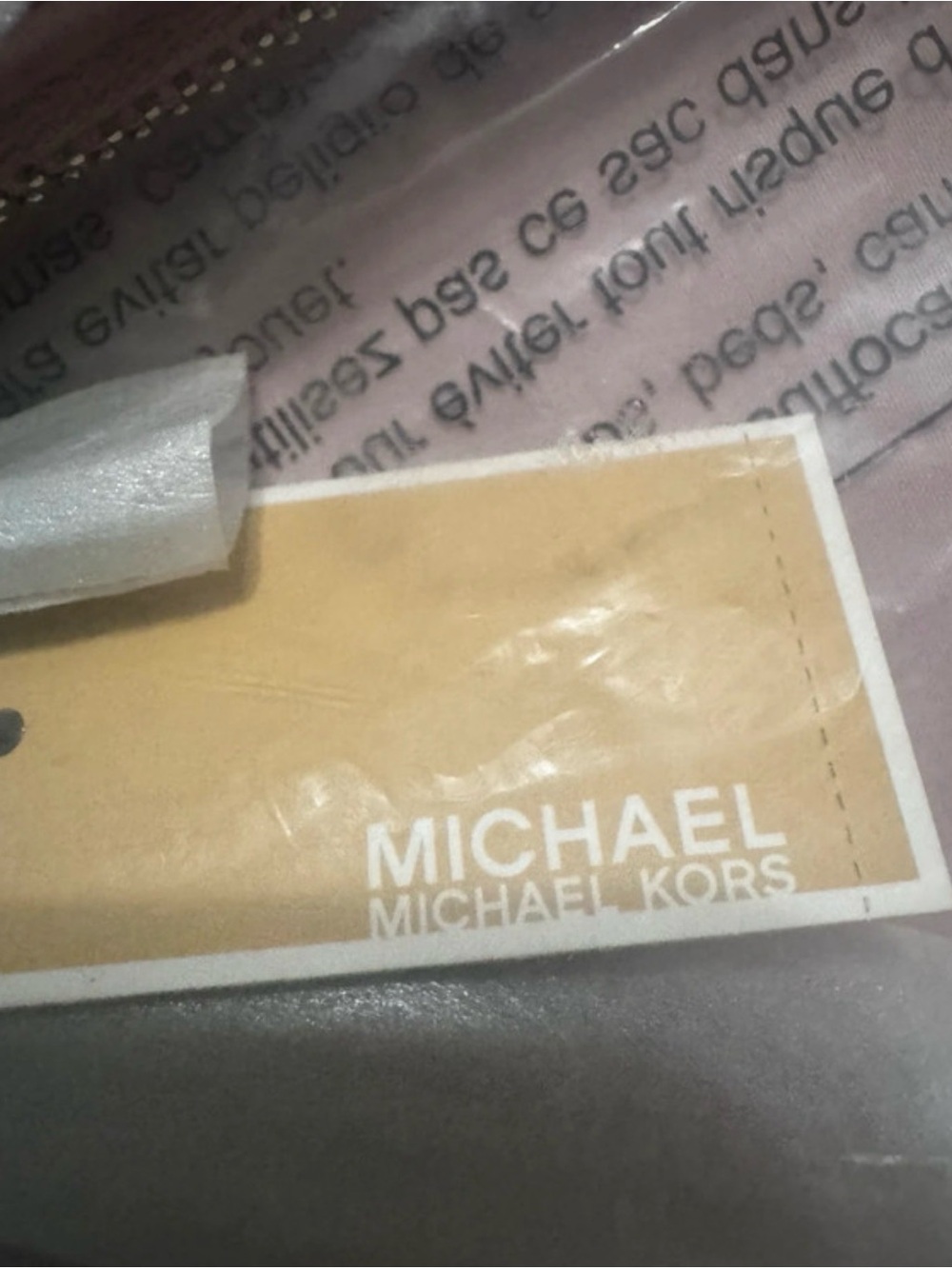 Michaels White Wristlet with Rainbow MK Logo - Picture 10 of 12